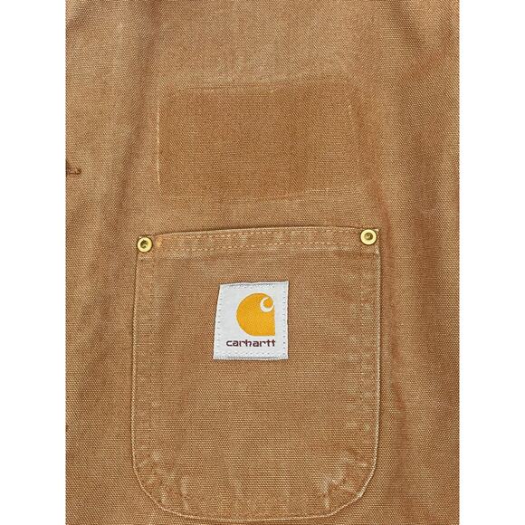 Viintage Carhartt C01 BRN Men’s 42 Reg Chore Jacket Barn Coat Union Made USA - Picture 9 of 16